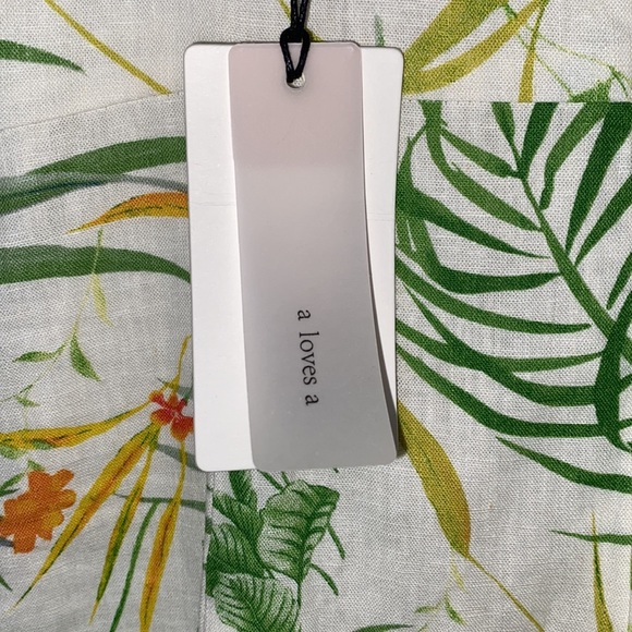 a loves a Tropical Print Off White Mini Dress - Picture 11 of 15